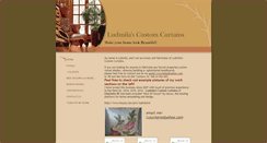 Desktop Screenshot of ludmilascustomcurtains.com